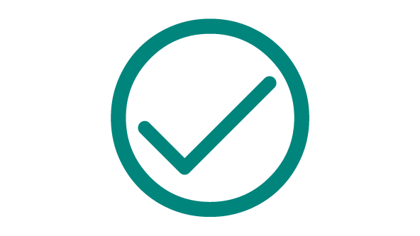 Circle with check mark 