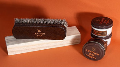 leather brush and polish 