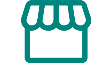 Storefront with awning 