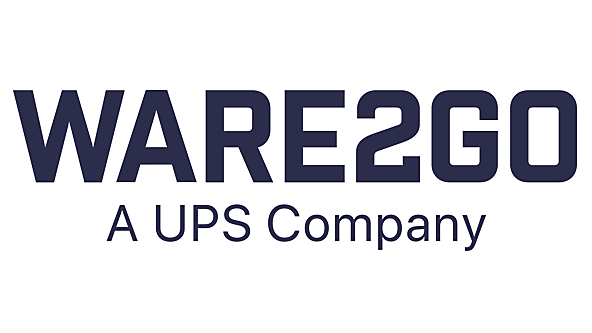 WARE2GO words locked up with A UPS Company below it.